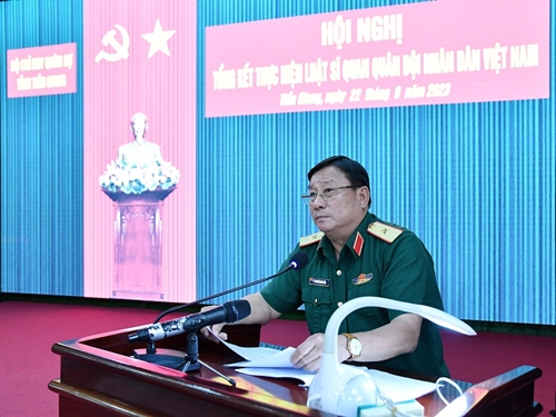 Bộ CHQS tỉnh Tiền Giang tổng kết thực hiện Luật Sĩ quan Quân đội nhân dân Việt Nam